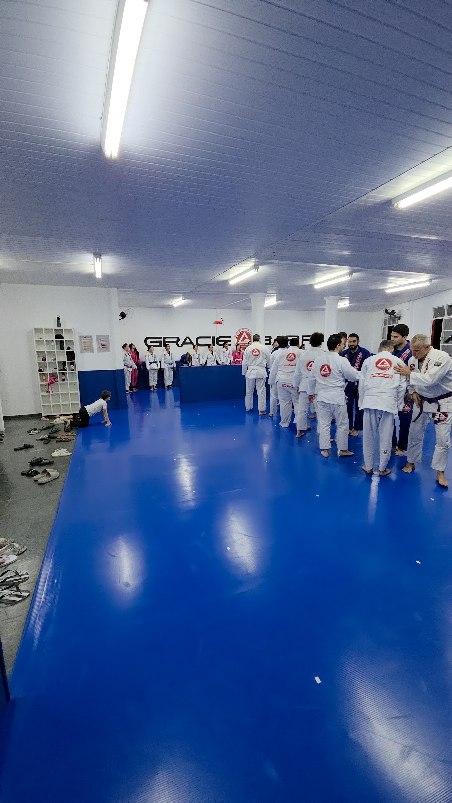 Turma de adultos no tatame